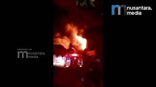 Kebakaran Hebat Pabrik Sandal Swallow di Tangerang, Terdengar Suara Ledakan