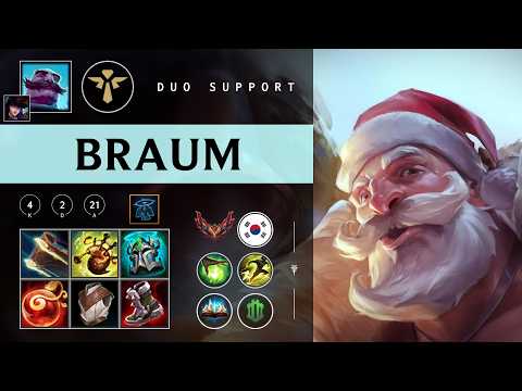 Braum Support vs Rakan - KR Grandmaster Patch 26.04