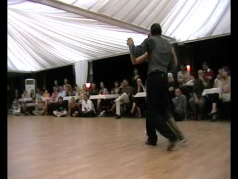 Milena Plebs  and  Ezequiel Farfaro  are  dancing  to  the  tango  "  El Acomodo  "