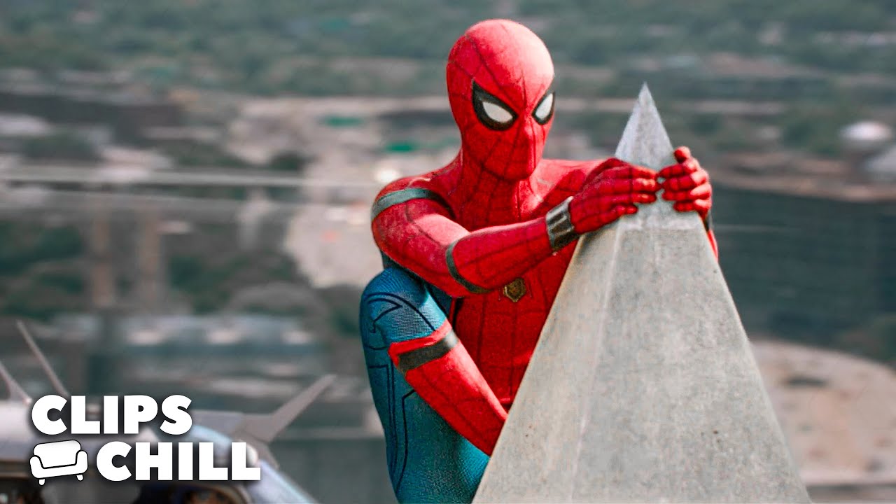 Epic Washington Monument Rescue: Peter Saves His Classmates | Spider-Man: Homecoming (Tom Holland)