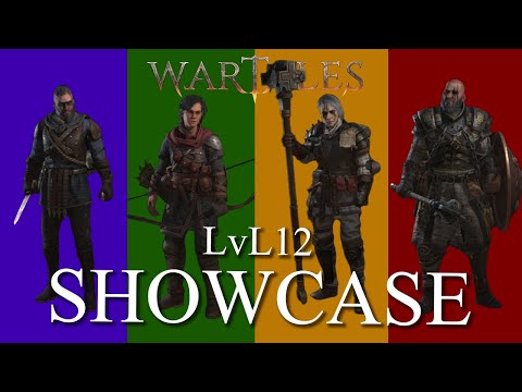 LvL 12 Group Showcase | Wartales 1.0 | 9 vs 48 battle | Tips on skills/gear/layers/oils