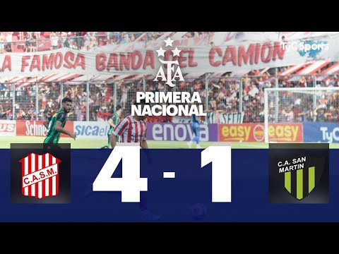 San Martín (T) 4-1 San Martín (SJ) | Primera Nacional | Fecha 11 (Zona A)