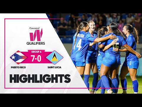 Puerto Rico vs St. Lucia | 2025/26 Concacaf W Qualifiers