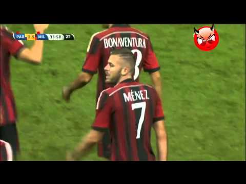 Parma - Milan MENEZ Goal