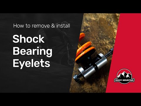 How to remove and install Rocky Mountain shock bearing eyelets
