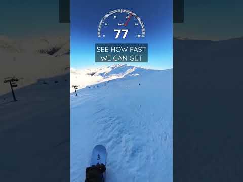 HOW FAST CAN YOU GO ON A SNOWBOARD?? #snowboarding #skiing #youtube