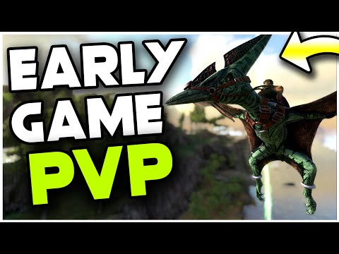 Early Game PvP, Starting On MTS! | 3 Man Pvp Servers | ARK: Survival Evolved Ep 1