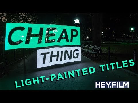 I created these intro titles with Pixelstick