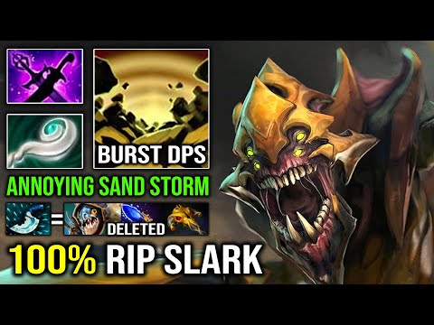 How to 100% Totally Delete Slark From the Lane with 10Min Blink Annoying Sand Storm DPS Dota 2