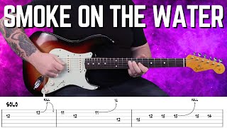Smoke On The Water Guitar Tutorial | Deep Purple Rhythm& Lead Guitar Lesson | FREE DOWNLOADABLE TABS