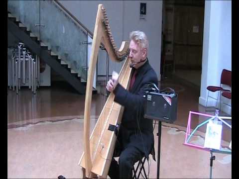 Harpist @ Brighton Dome cafe - Alan Mars plays 