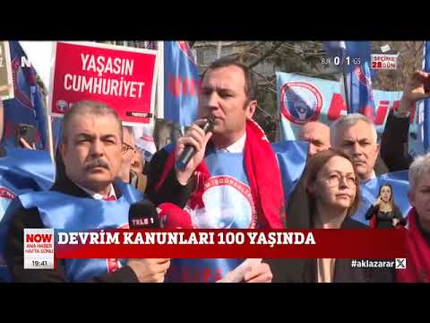 3 Mart Devrim Kanunlarının kabulünün 100. Yılında Ankara Tandoğan’da gerçekleştirdiğimiz “Laiklikle Yaşayacağız, Cumhuriyeti İlelebet Yaşatacağız!” eylemimiz ve Anıtkabir’e Ata’mıza yürüyüşümüz NOW TV Ana Haberde yayınlandı.03/03/2024 | EĞİTİM İŞ