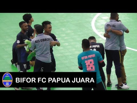 Detik-Detik Kemenangan Bifor FC Papua Juara Liga Futsal Nusantara 2018 [Bifor FC Vs Young Rior]