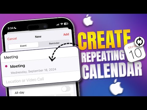 How to Create a Recurring/Repeating Calendar Event on iPhone | Schedule Repeating Events on iPhone