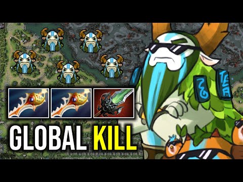 EZ GLOBAL KILL..!! 2x Divine Rapier Nature Prophet Roaming 7.24 | Dota 2