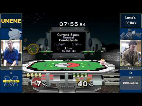 UMeMe 43 - Crip (Jigglypuff) vs Lain (Marth) - LR8