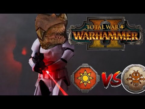 Norsca vs Lizardmen | THROGG MEETS DINO LAZERS - Total War Warhammer 2