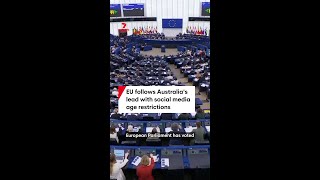 EU follows Australia's lead with social media age restrictions