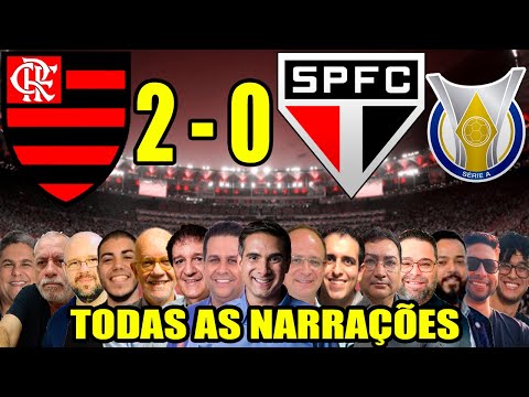 Todas as narrações - Flamengo 2 x 0 São Paulo | Brasileirão 2025