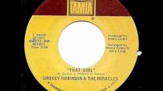 SMOKEY ROBINSON - That Girl