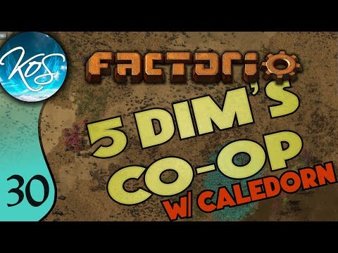Factorio 5Dim's Co-op Ep 30: SQUIGGLY BELTS FOR MORE THROUGHPUT! - MP with Caledorn, Let's Play