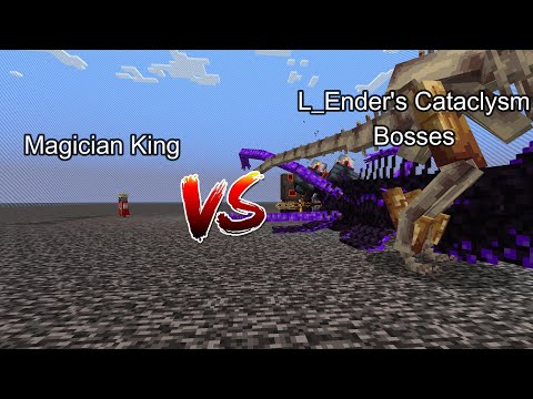 Magician King vs L_Ender's Cataclysm Bosses  Minecraft  Mob Battle