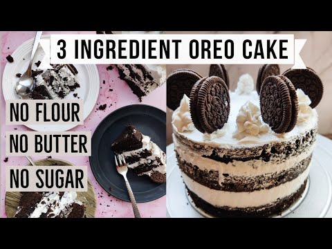 3 INGREDIENT OREO CAKE | EGGLESS CHOCOLATE CAKE | NO BUTTER | NO SUGAR | NO FLOUR |