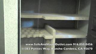 preview picture of video 'Fort Knox Maverick Gun Safe, 6637, 22 Rifles, Shelves, 45 min. Fire Safe'