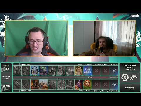 (RU) Aster.Aries vs Azure Ray | map 1 | DPC CN 2023 Tour 3: Division I | by @Lex & @Undershockk