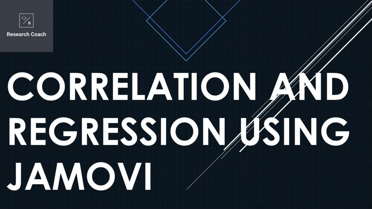Correlation and Regression using JAMOVI - How to Run and Interpret