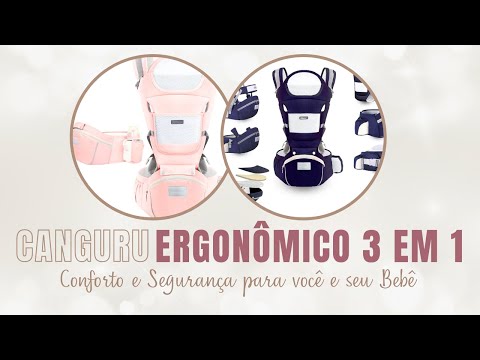 Canguru Portador Ergonômico 3 em 1: Conforto e Segurança para seu Bebê