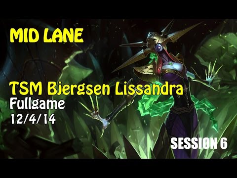 TSM Bjergsen Lissandra vs LeBlanc Mid Lane Full Game