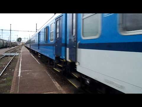 Zssk 163.116 R440 Excelsior odchádza z východzej stanice Košice dňa 14.5.2014