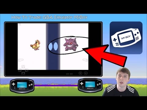 How To Trade Pokemon In GBA Emulator MyBoy Leaf Green and Fire Red Example