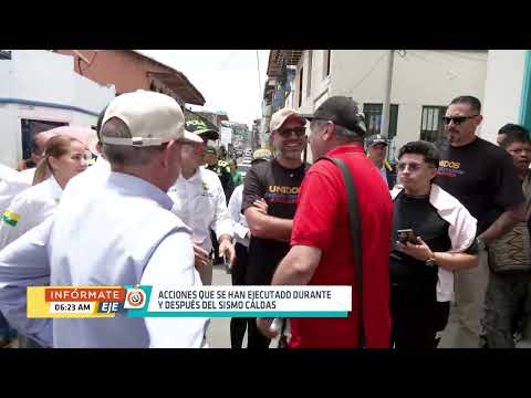 Gobernador de Caldas destacó acciones para atender a afectados por el terremoto