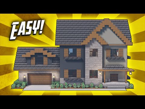 Minecraft: How To Build A Suburban Mansion House Tutorial (#8)