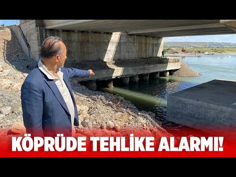 Batman Çayı üzerindeki köprü ayaklarının fore kazıkları hasar gördü