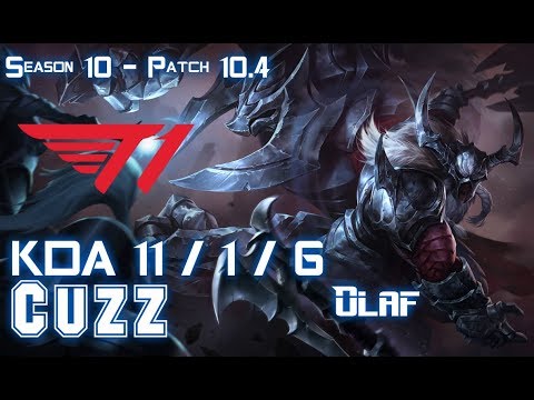 T1 Cuzz OLAF vs SETT Jungle - Patch 10.4 KR Ranked