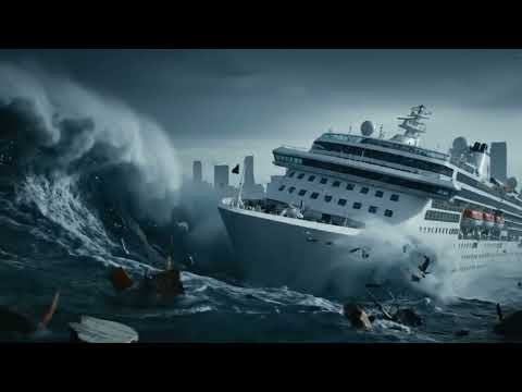 Cruise Ship Swept Toward City by Towering Monster Wave