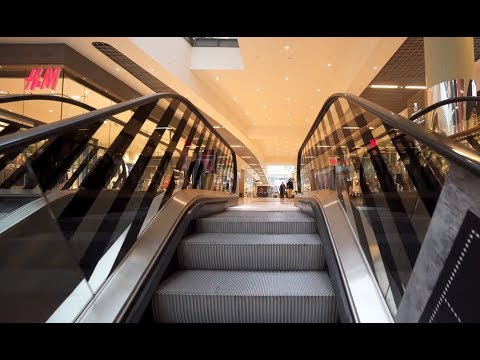 Denmark, Copenhagen, Ørestad, Field's shopping mall, 5X elevator, 17X escalator
