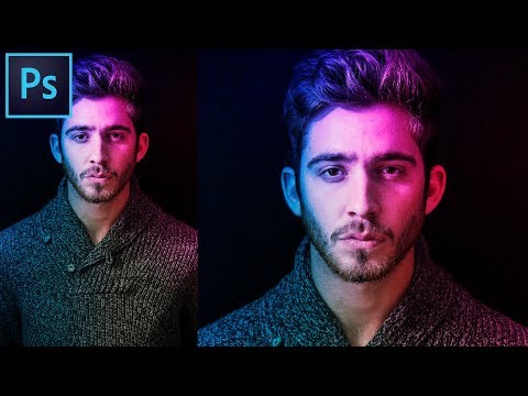 How to create Neon Light Effect in you Face or Portrait In Photoshop. iLLPhoCorPhics