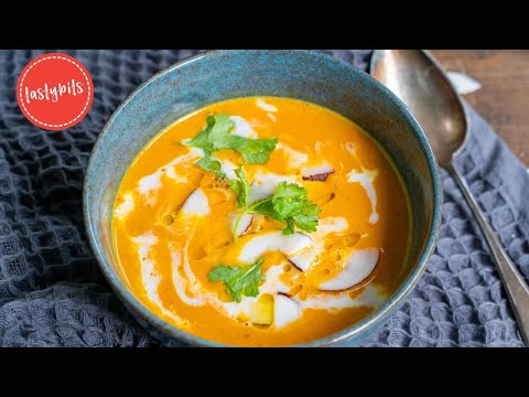 Mein bestes REZEPT für leckere KÜRBISSUPPE! 🎃