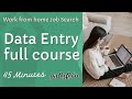 Data Entry Full Course In Tamil Job Search Tools Category Fully Explained