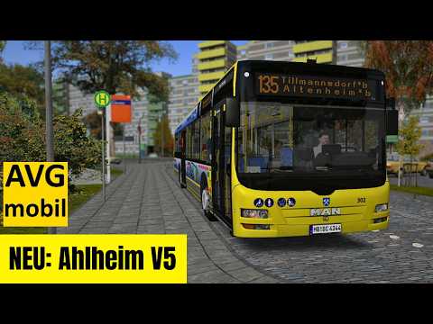 Ahlheim V5 ist da! 🚍 Erste Fahrt auf der neuen Linie 135 | OMSI 2 Let's Play [MAN Lion’s City AVG]
