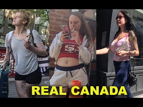 August 17, 2024  - Saturday Afternoon Summer Walk at East Hastings and Main St. Vancouver, Canada.