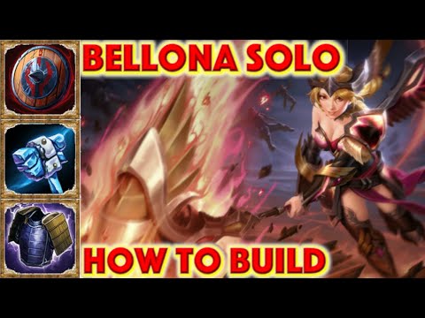 SMITE HOW TO BUILD BELLLONA - Radiant Heroine Bellona Skin Showcase + Bellona Solo Build + Gameplay