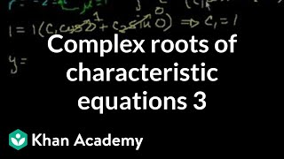 Complex roots of the characteristic equations 3