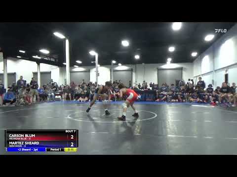 102 Lbs Semis & 1st Wrestleback (8 Team) - Carson Blum, Michigan Blue Vs Martez Sheard, Wisconsin