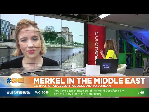 Angela Merkel in the Middle East, German Chancellor pledges aid to Jordan