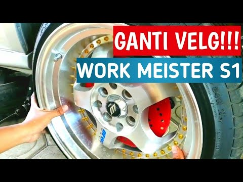 Velg Work Meister S1 R16 Full Polish on TOYOTA AGYA 🔰